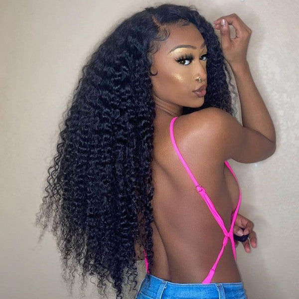 Deep Curly Human Hair Wig - 100% Virgin Hair