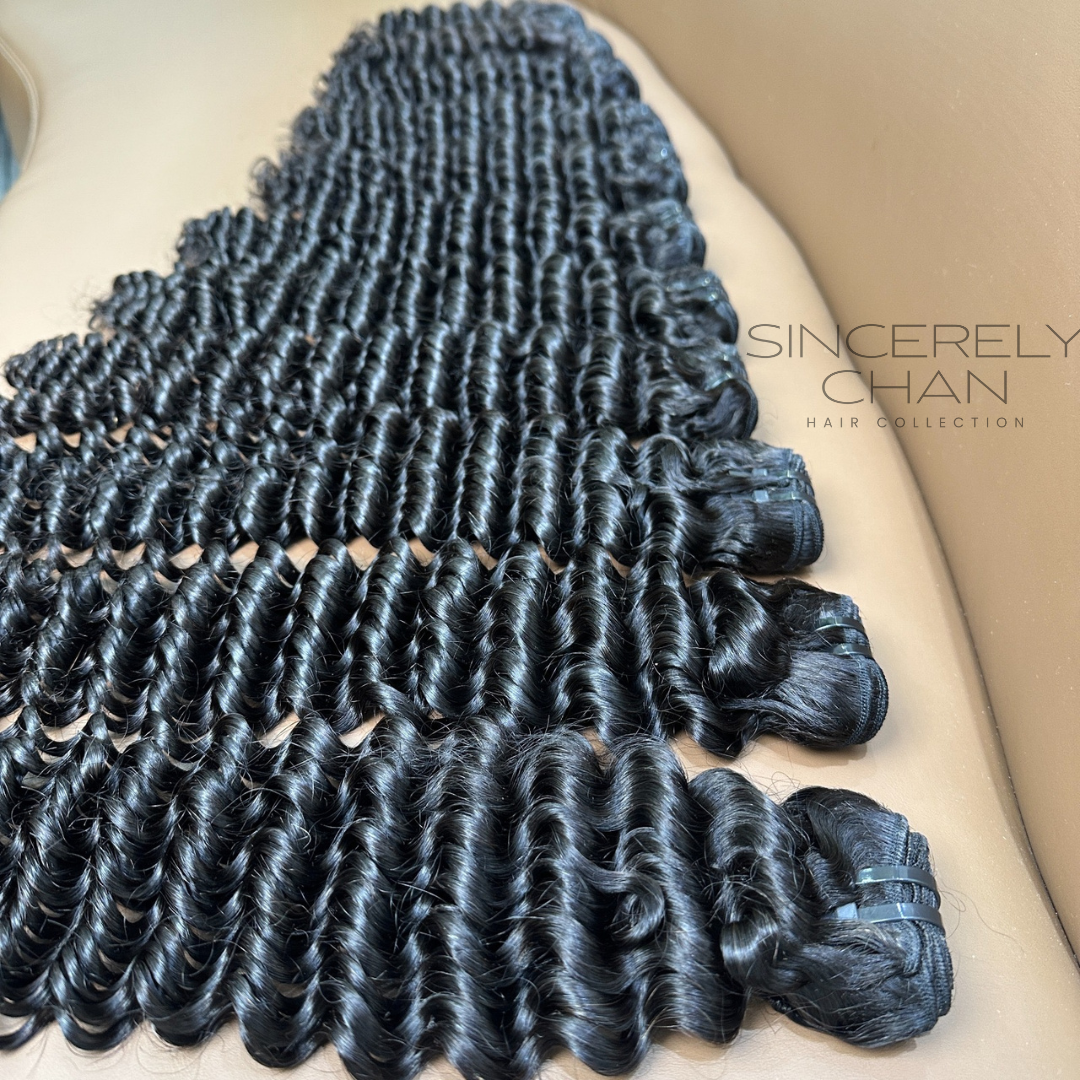 Virgin Deep Curly Human Hair Bundles